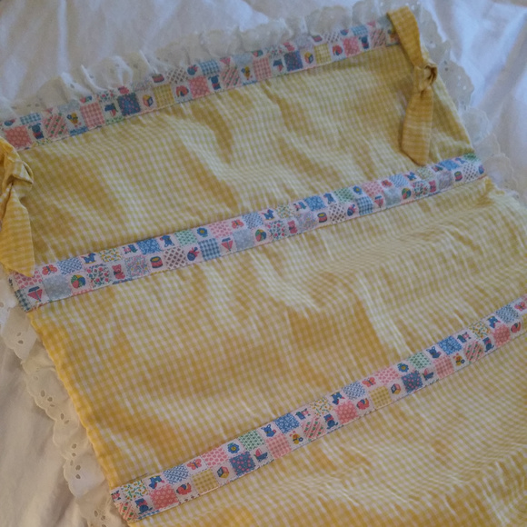 Handmade 1980 Gingham Goose Wall or Crib Organizer - Picture 4 of 8